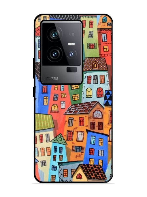 Rainbow House Glossy Soft Edge Case for Iqoo 11 (5G) Chachhi