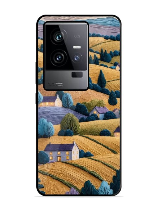 Rolling Hilltop Haven Glossy Soft Edge Case for Iqoo 11 (5G) Chachhi