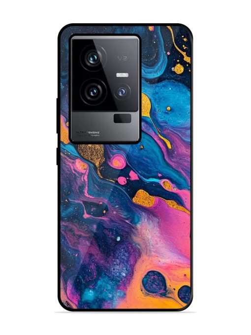 Cosmic Swirl Glossy Soft Edge Case for Iqoo 11 (5G) Chachhi