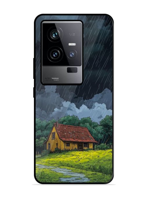 Rainy Day Retreat Glossy Soft Edge Case for Iqoo 11 (5G) Chachhi