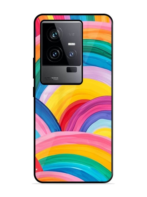 Rainbow Symphony Glossy Soft Edge Case for Iqoo 11 (5G)