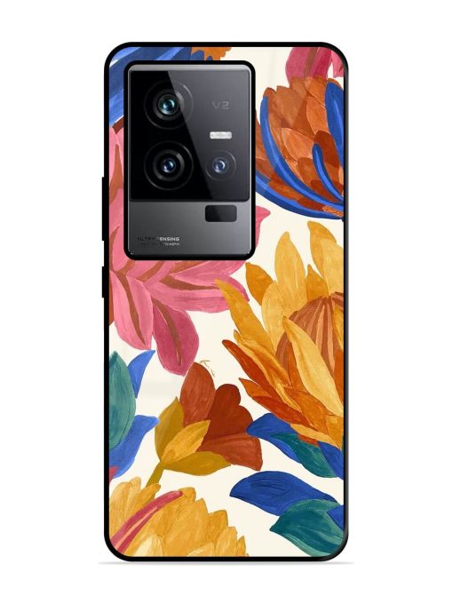 Blooming Tapestry Glossy Soft Edge Case for Iqoo 11 (5G) Chachhi