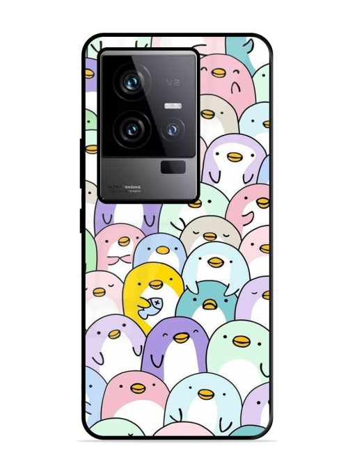 Penguin Party Glossy Soft Edge Case for Iqoo 11 (5G) Chachhi