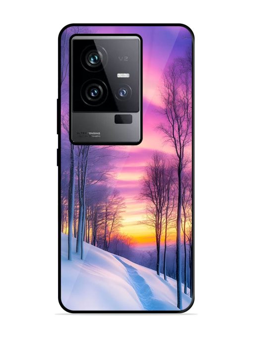 Winter'S Purple Haze Glossy Soft Edge Case for Iqoo 11 (5G) Chachhi