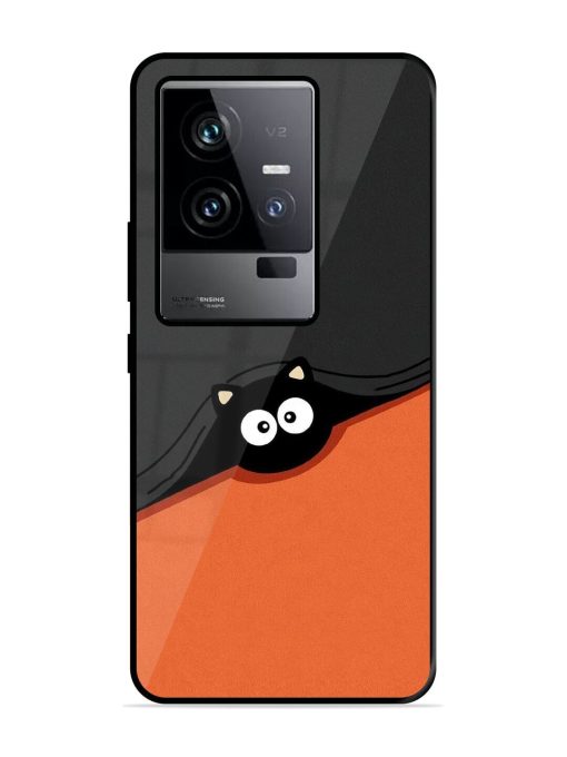 Peek-A-Boo Kitty Glossy Soft Edge Case for Iqoo 11 (5G) Chachhi