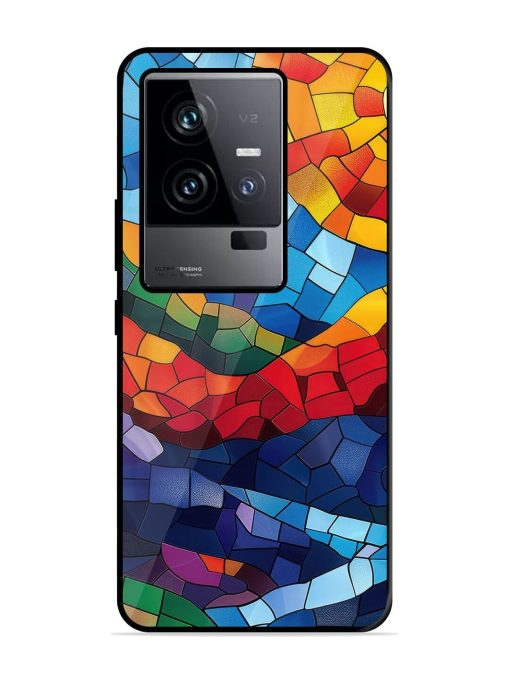 Mosaic Sunset Glossy Soft Edge Case for Iqoo 11 (5G) Chachhi