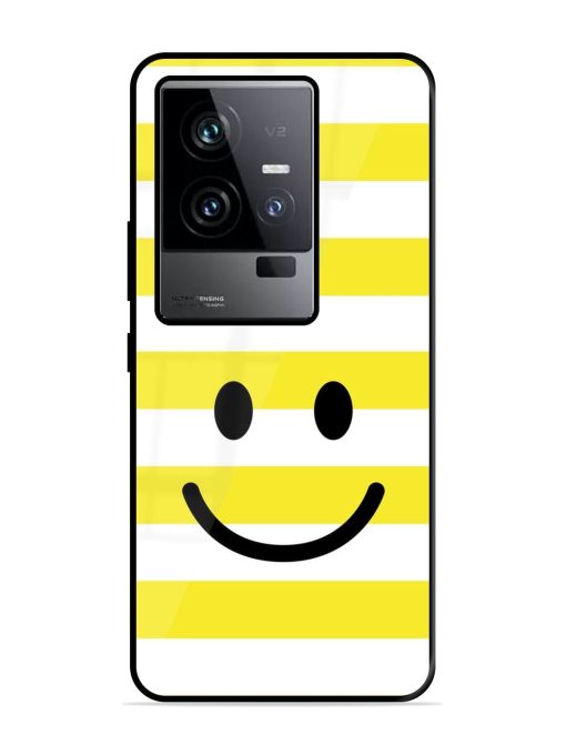 Smiling Stripes Glossy Soft Edge Case for Iqoo 11 (5G) Chachhi