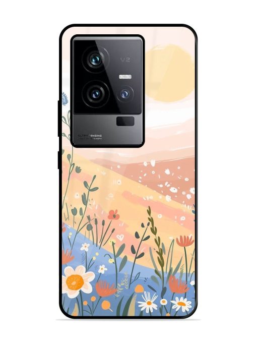 Golden Hour Blooms Glossy Soft Edge Case for Iqoo 11 (5G) Chachhi