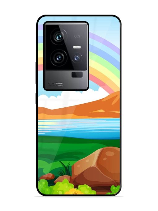 Rainbow Over The Lake Glossy Soft Edge Case for Iqoo 11 (5G) Chachhi