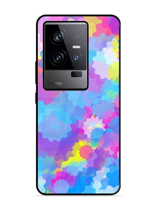 Psychedelic Cloud Burst Glossy Soft Edge Case for Iqoo 11 (5G) Chachhi