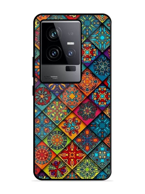 Patchwork Mandala Mosaic Glossy Soft Edge Case for Iqoo 11 (5G) Chachhi