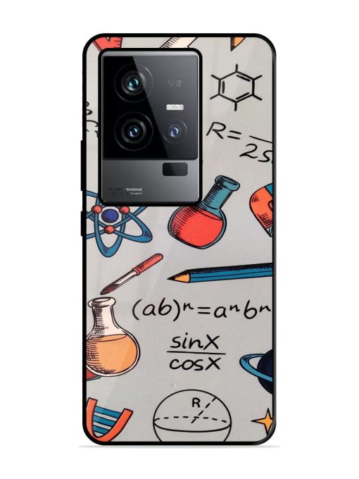 Science Doodle Delight Glossy Soft Edge Case for Iqoo 11 (5G) Chachhi