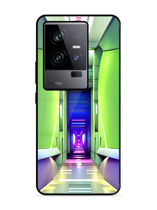 Neon Corridor Glossy Soft Edge Case for Iqoo 11 (5G) Chachhi