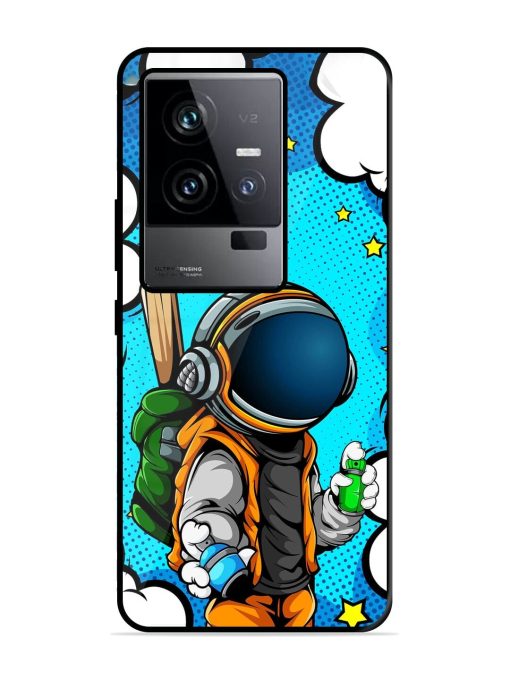 Space Graffiti Artist Glossy Soft Edge Case for Iqoo 11 (5G) Chachhi