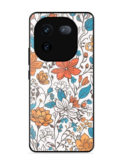 Floral Symphony Glossy Soft Edge Case for Iqoo 12 (5G) Chachhi