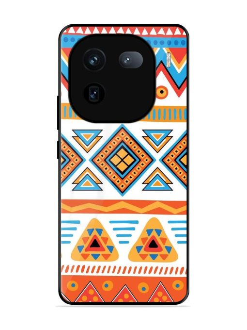 Vibrant Tribal Pattern Glossy Soft Edge Case for Iqoo 12 (5G) Chachhi