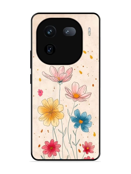 Delicate Bloom Glossy Soft Edge Case for Iqoo 12 (5G) Chachhi