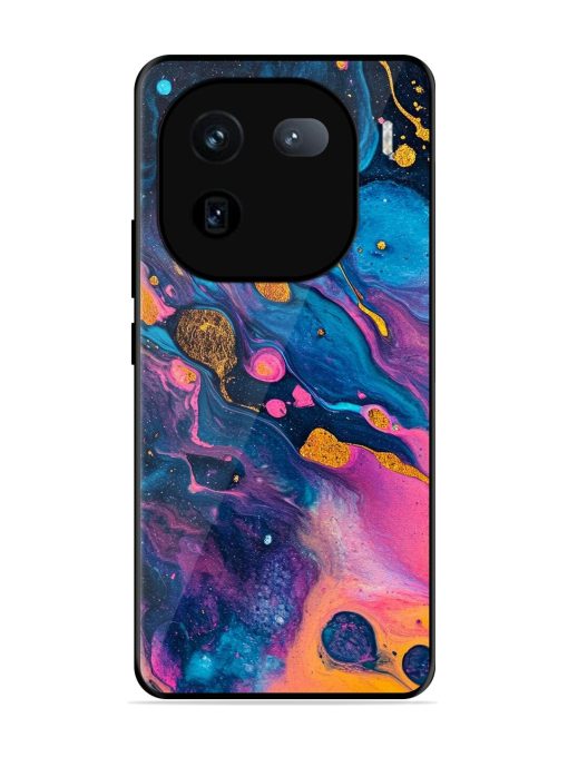 Cosmic Swirl Glossy Soft Edge Case for Iqoo 12 (5G) Chachhi