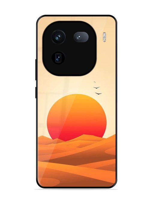 Desert Sunset Glossy Soft Edge Case for Iqoo 12 (5G) Chachhi