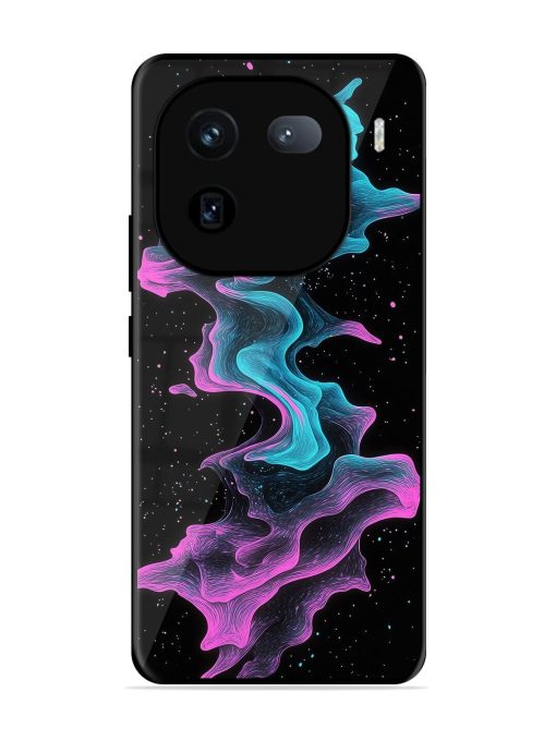 Cosmic Currents Glossy Soft Edge Case for Iqoo 12 (5G) Chachhi