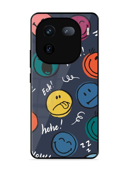 Emoticon Parade Glossy Soft Edge Case for Iqoo 12 (5G) Chachhi