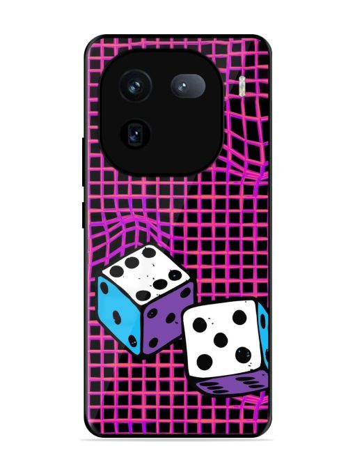 Glitched Dice Glossy Soft Edge Case for Iqoo 12 (5G) Chachhi