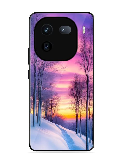 Winter'S Purple Haze Glossy Soft Edge Case for Iqoo 12 (5G) Chachhi