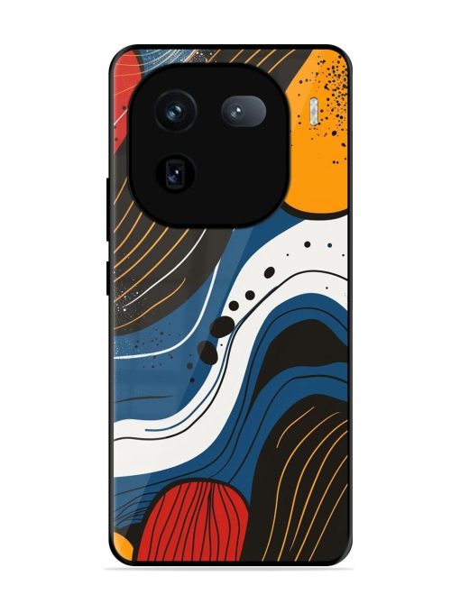 Abstract Expression Glossy Soft Edge Case for Iqoo 12 (5G) Chachhi