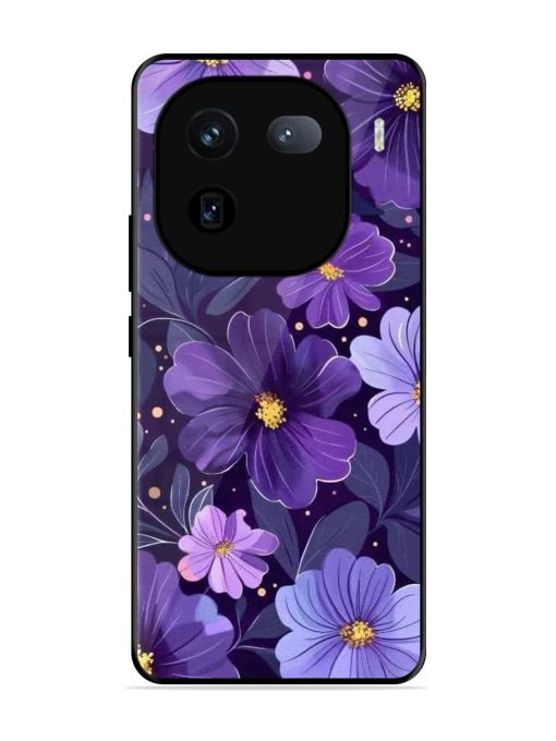 Purple Paradise Glossy Soft Edge Case for Iqoo 12 (5G) Chachhi