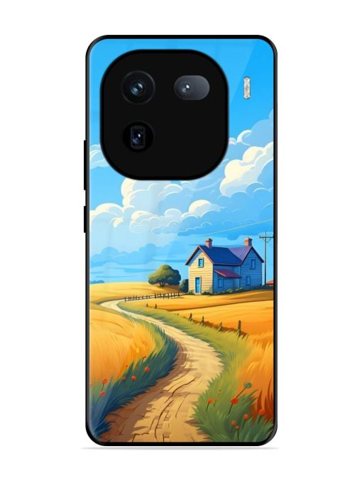 Countryside Cottage Glossy Soft Edge Case for Iqoo 12 (5G)