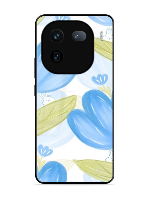 Bunny'S Blue Garden Glossy Soft Edge Case for Iqoo 12 (5G) Chachhi