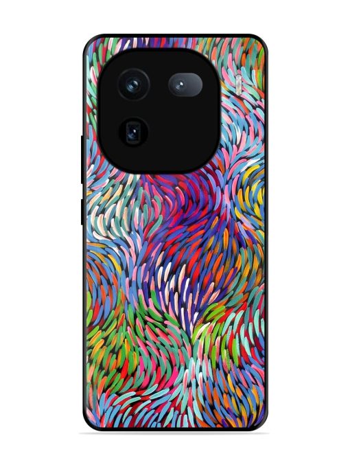 Vibrant Waves Glossy Soft Edge Case for Iqoo 12 (5G) Chachhi