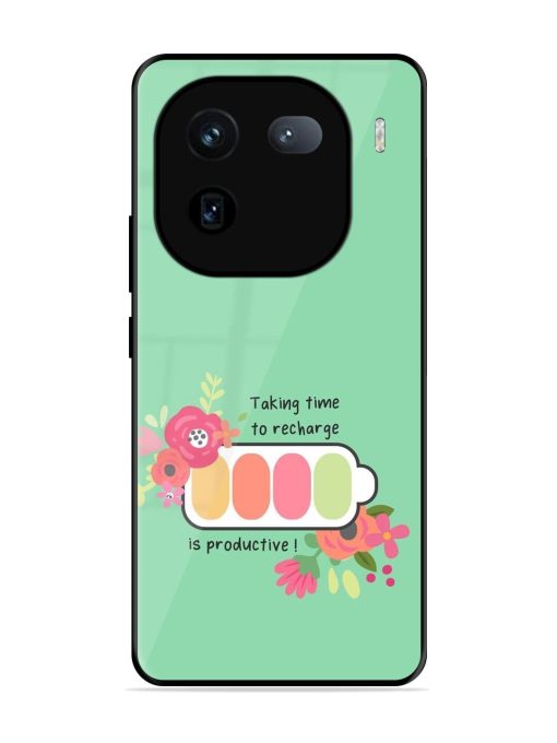 Recharge And Bloom Glossy Soft Edge Case for Iqoo 12 (5G) Chachhi