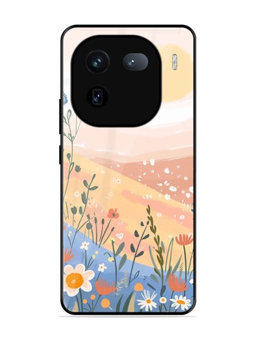Golden Hour Blooms Glossy Soft Edge Case for Iqoo 12 (5G)