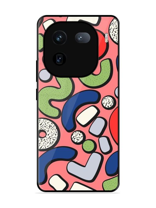 Groovy Geometric Shapes Glossy Soft Edge Case for Iqoo 12 (5G) Chachhi