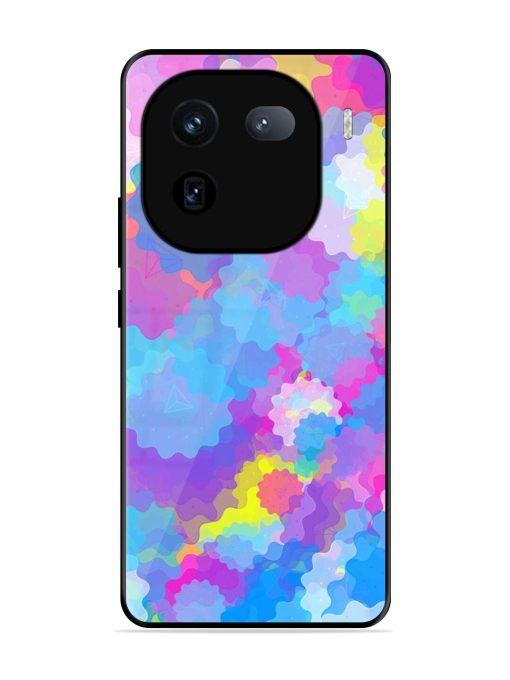 Psychedelic Cloud Burst Glossy Soft Edge Case for Iqoo 12 (5G) Chachhi