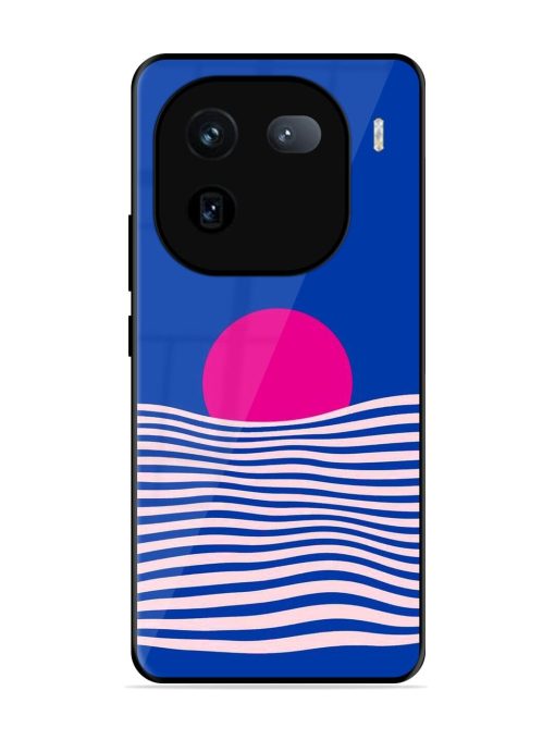 Pink Sunset Over Blue Waves Glossy Soft Edge Case for Iqoo 12 (5G) Chachhi