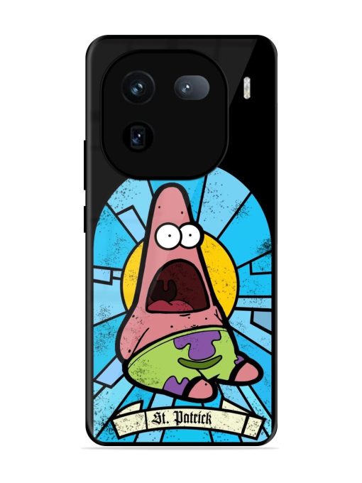 St. Patrick'S Day Stained Glass Patrick Star Glossy Soft Edge Case for Iqoo 12 (5G) Chachhi