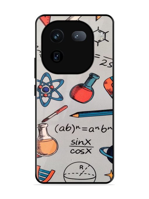 Science Doodle Delight Glossy Soft Edge Case for Iqoo 12 (5G) Chachhi