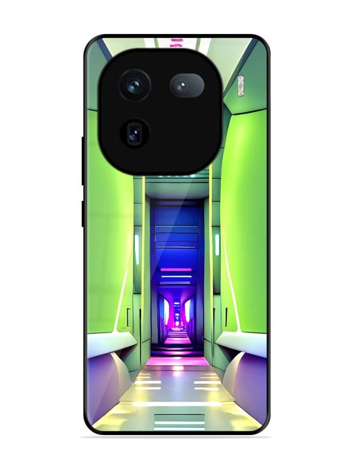 Neon Corridor Glossy Soft Edge Case for Iqoo 12 (5G)