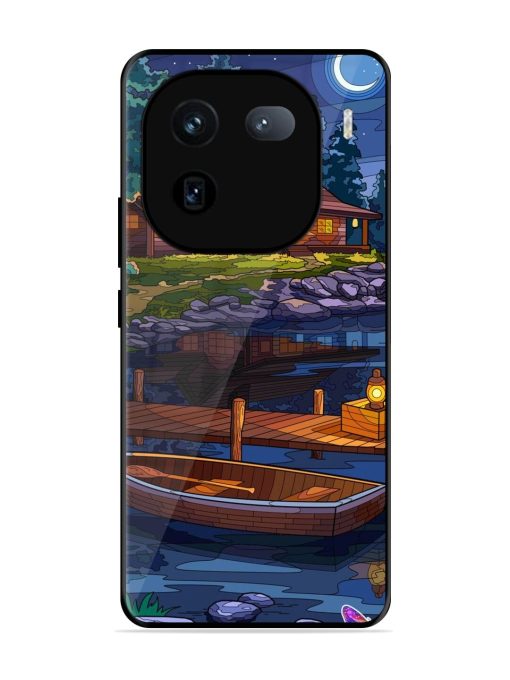 Moonlit Serenity Glossy Soft Edge Case for Iqoo 12 (5G) Chachhi