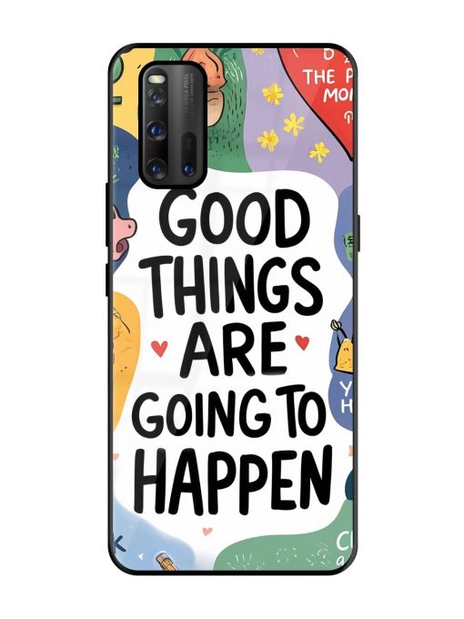 Uplifting Scribbles Glossy Soft Edge Case for Iqoo 3 Chachhi