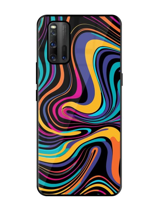 Psychedelic Swirl Glossy Soft Edge Case for Iqoo 3 Chachhi