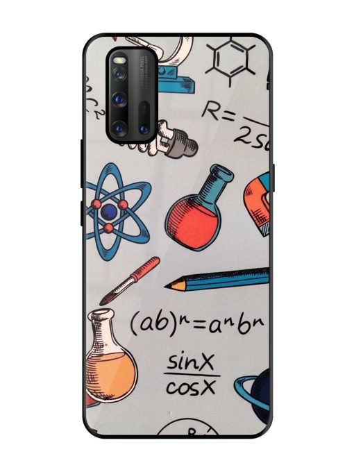 Science Doodle Glossy Soft Edge Case for Iqoo 3 Chachhi