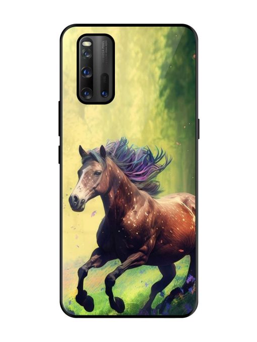 Enchanted Gallop Glossy Soft Edge Case for Iqoo 3 Chachhi