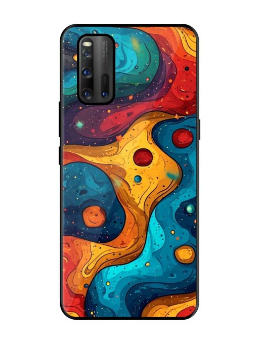 Cosmic Swirl Glossy Soft Edge Case for Iqoo 3 Chachhi