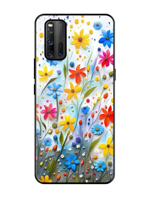 Vibrant Floral Glossy Soft Edge Case for Iqoo 3 Chachhi