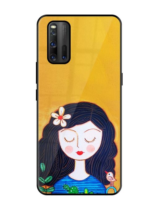 Girl Illustration Glossy Soft Edge Case for Iqoo 3 Chachhi