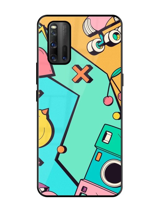 Retro Remix Glossy Soft Edge Case for Iqoo 3 Chachhi