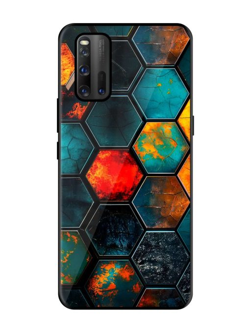 Hexagon Hive Glossy Soft Edge Case for Iqoo 3 Chachhi